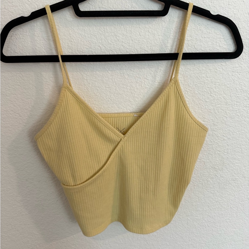 PacSun Soft Yellow Ribbed Camisole